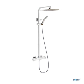 CONJUNTO DE DUCHA EXTENSIBLE, TERMOSTÁTICO. SAONA SLIM.