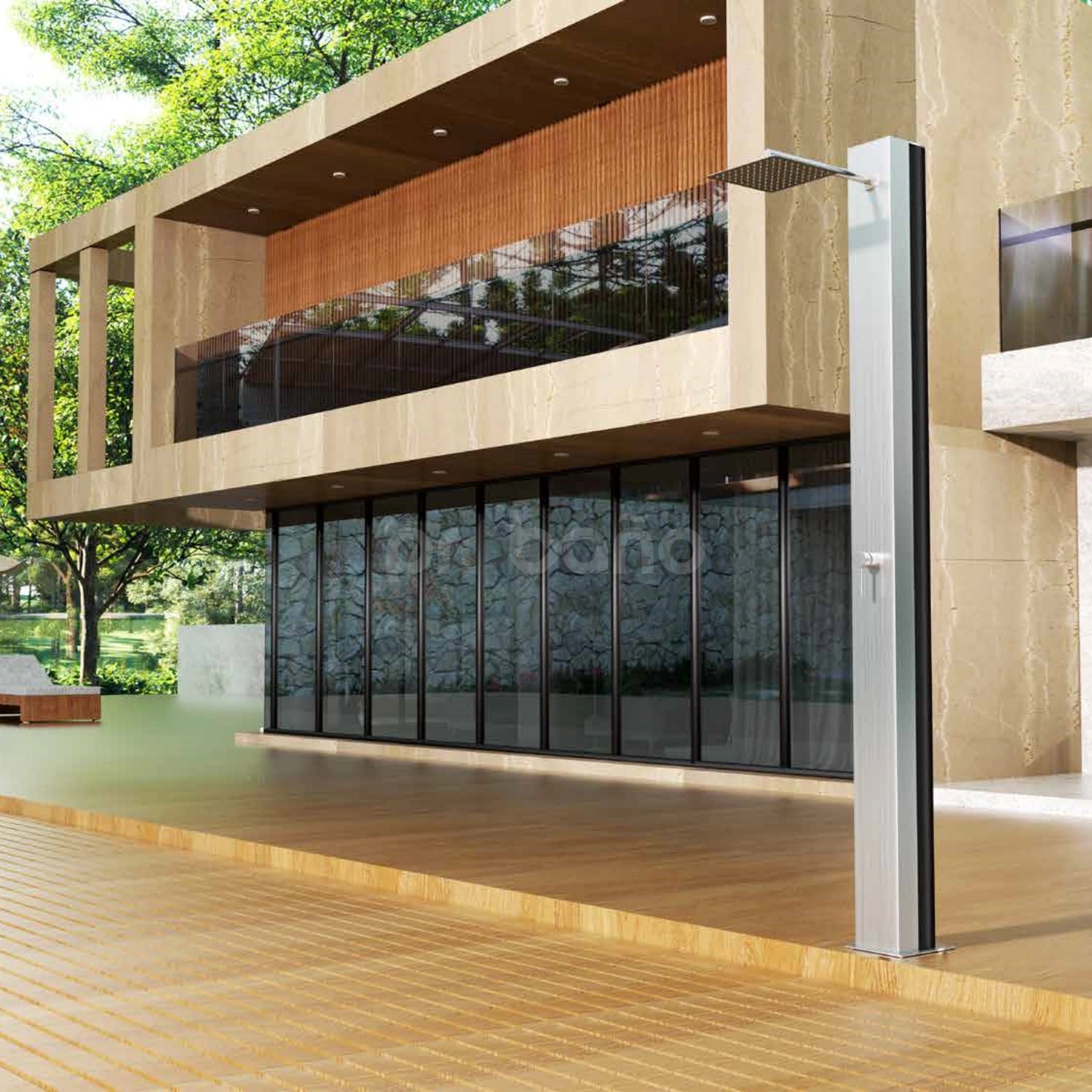 PHOENIX, Ducha externa Acero Inox S316
